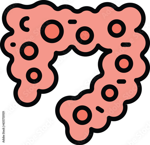 Baby health icon outline vector. Infant care. Mother feed color flat
