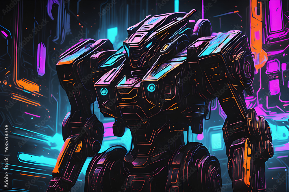 The world of futuristic robots (Generative AI)