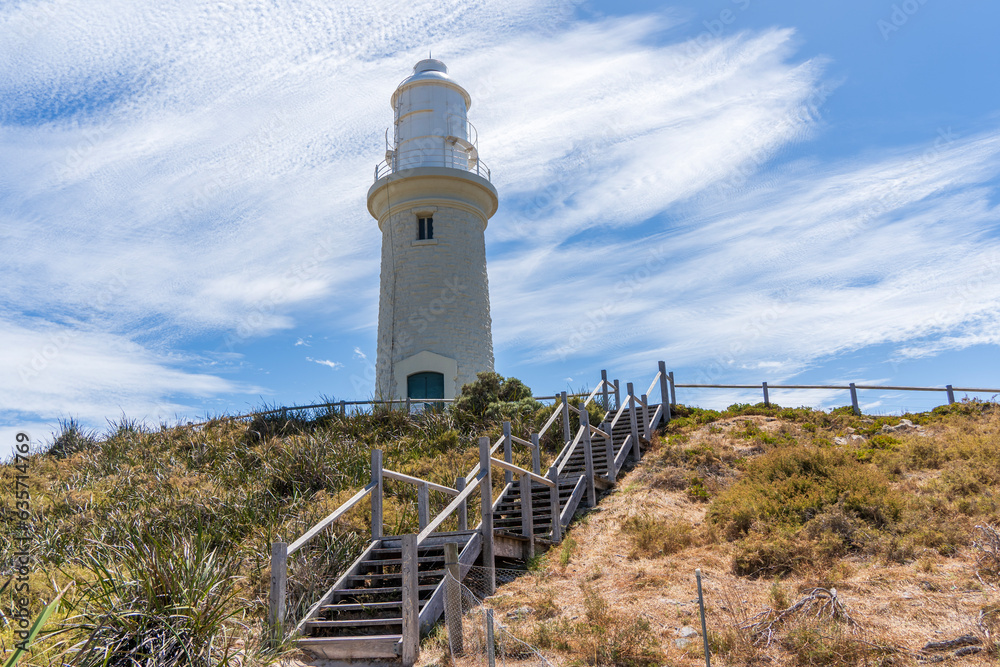 Bathurst Lighthouse on Rottnest Island, Western Australia.