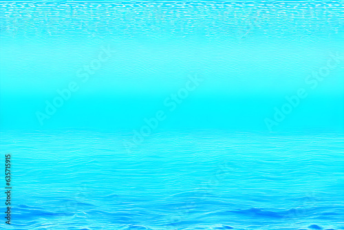 
Abstract ocean wave illustratuin - blue, aqua, teal texture. (Generative Ai)