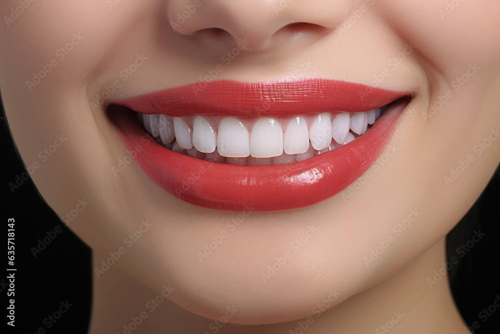 white teeth woman and close up lips of a woman with red lips white teeth woman and close up lips of a woman with red lips