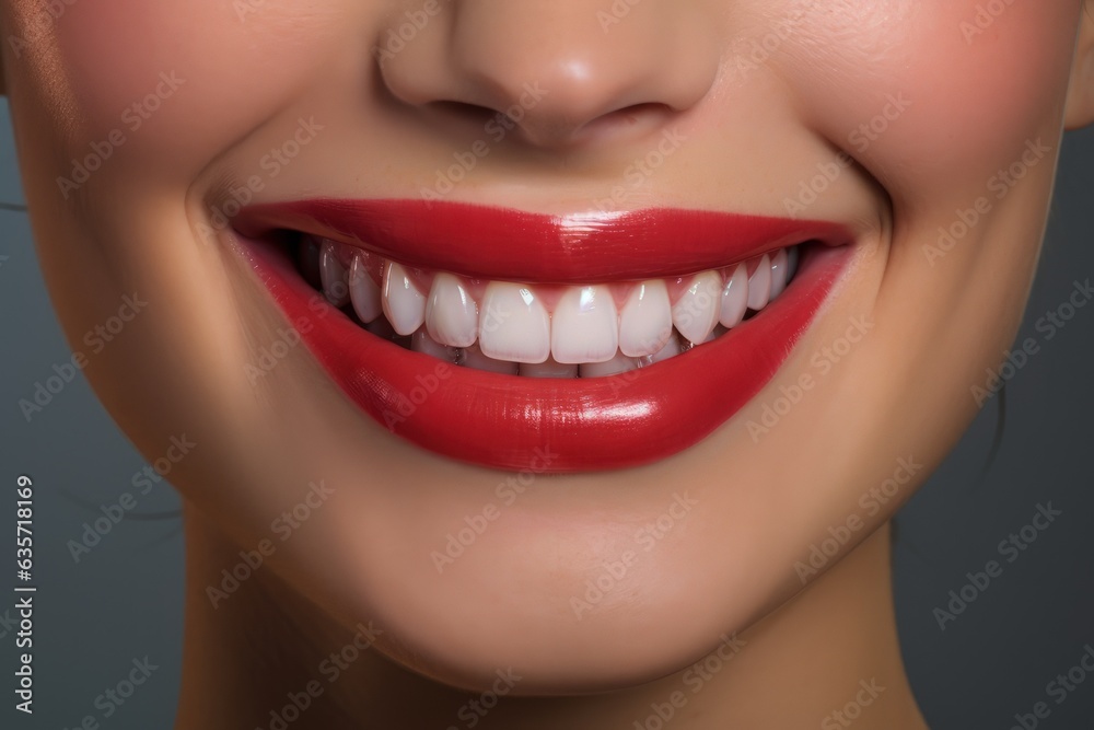 white teeth woman and close up lips of a woman with red lips white teeth woman and close up lips of a woman with red lips