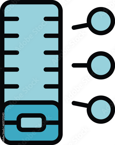Small powerbank icon outline vector. Power charger. Electric drive color flat