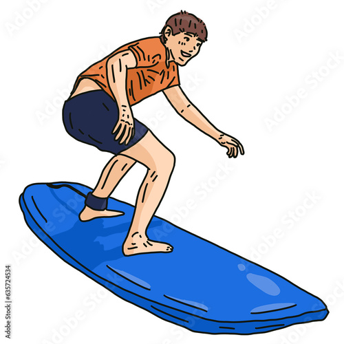 surfer on the beach