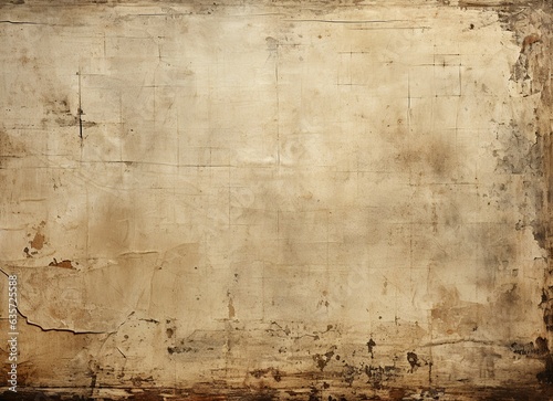 Weathered Document Essence Paper Texture in Vintage Cream, Rustic style. Created With Generative AI Technology
