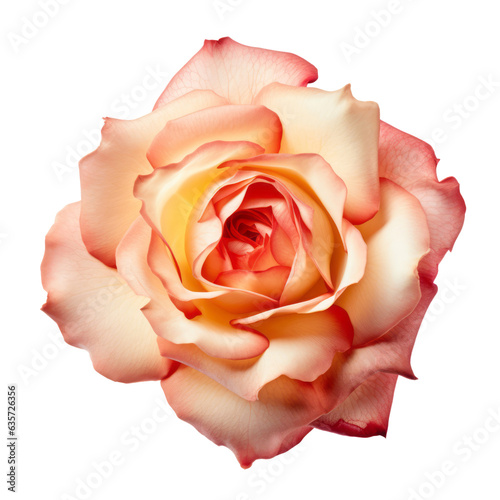 rose isolated on transparent background cutout