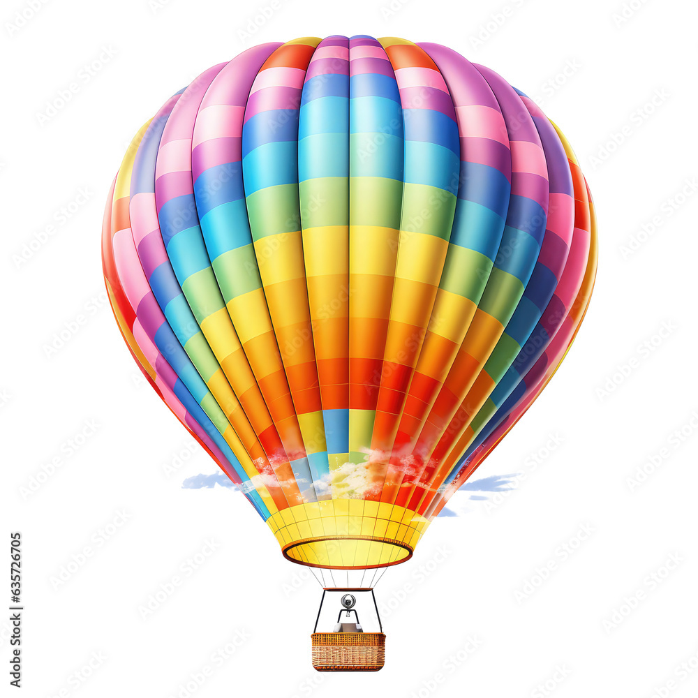 Fototapeta premium balloons flying isolated on white