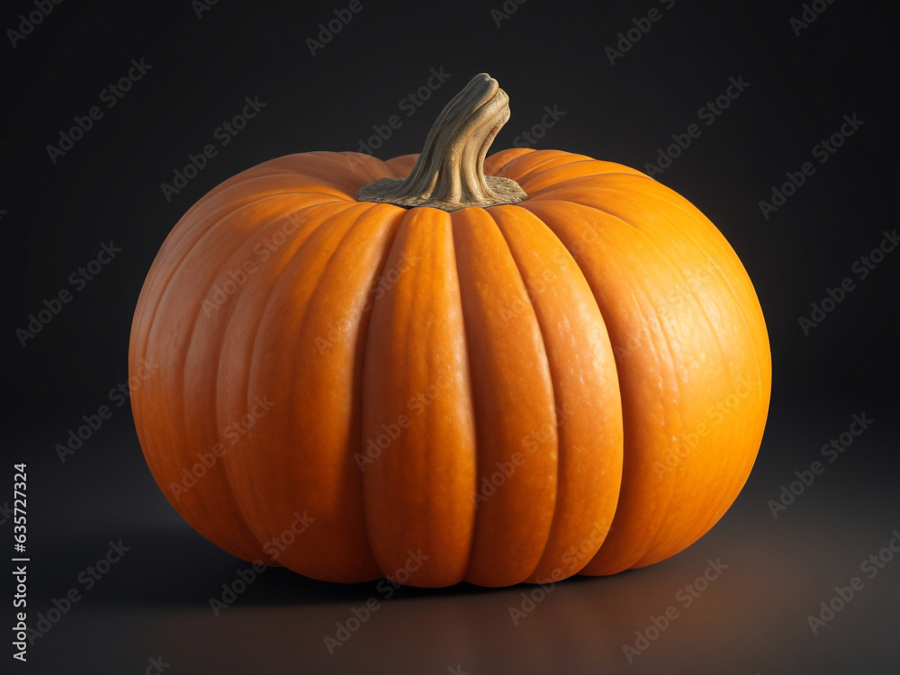 Fresh pumpkin isolated on black background Fresh pumpkin isolated on black background