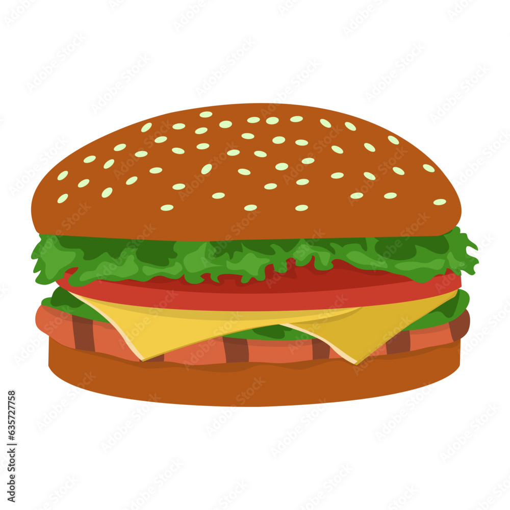 Burger Stock Illustration Artwork Design Burger Stock Illustration Artwork Design