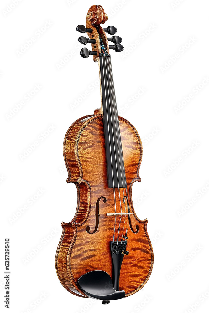 Fototapeta premium Violin isolated on transparent background