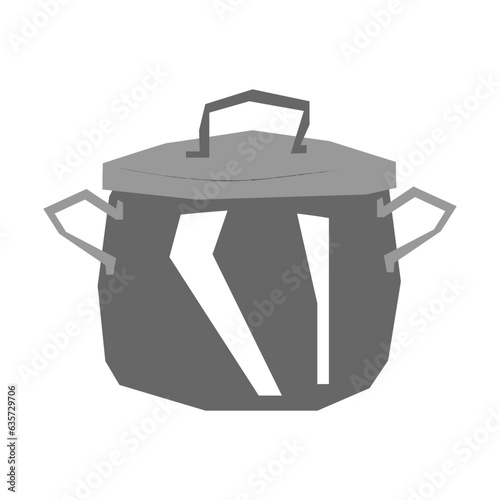 Stewpot flat illustration