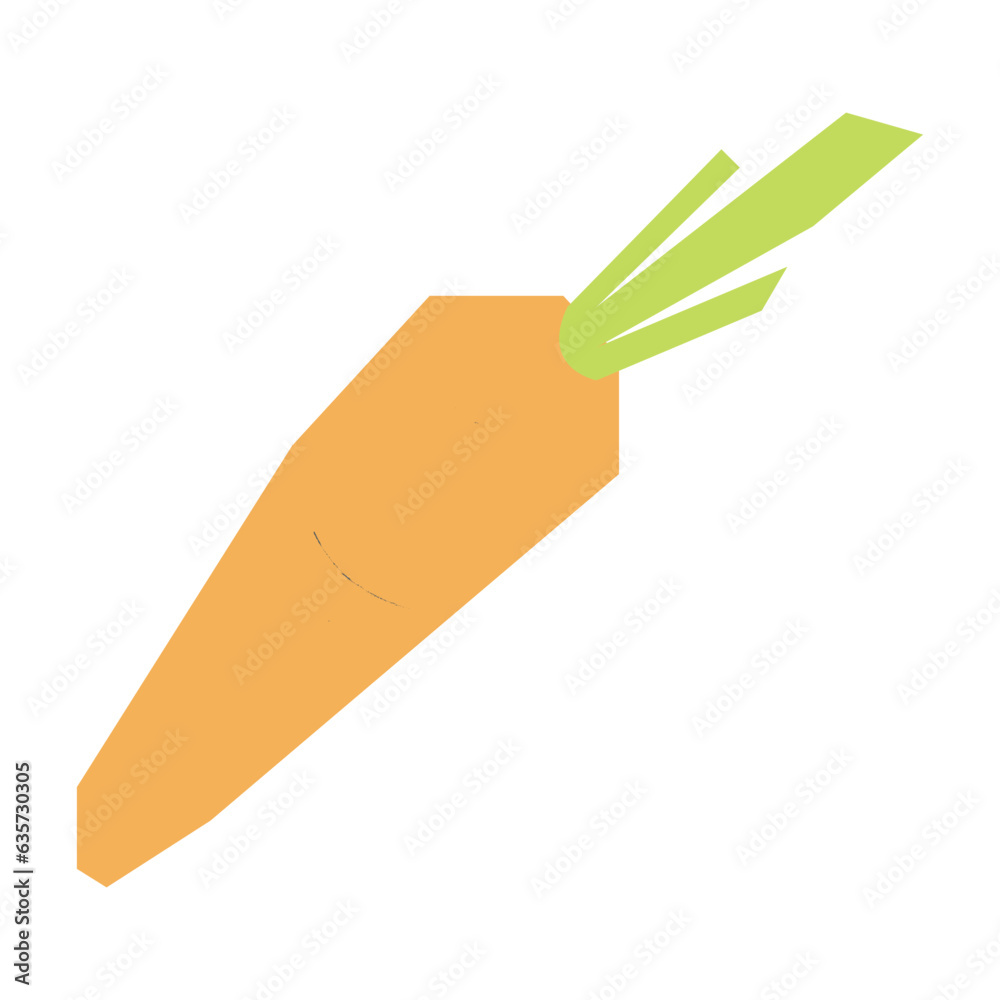 Carrot flat illustration Carrot flat illustration
