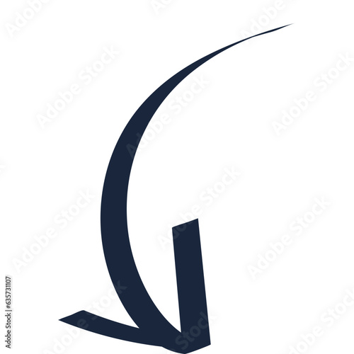 Doodle arrow illustration