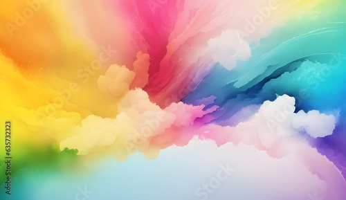 Colorful cloud pigment ink ...
