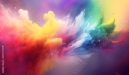 Colorful cloud pigment ink ...