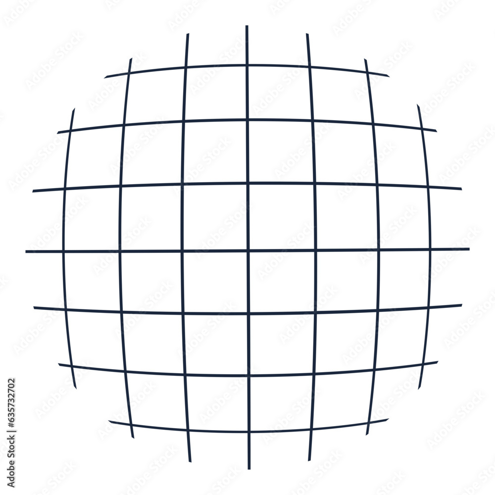 Barrel distortion grid illustration Barrel distortion grid illustration