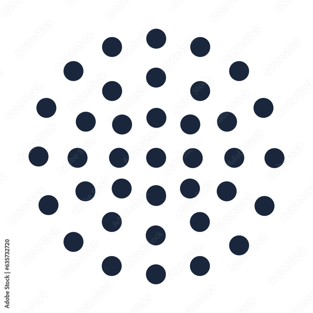 Circle dot pattern illustration Circle dot pattern illustration