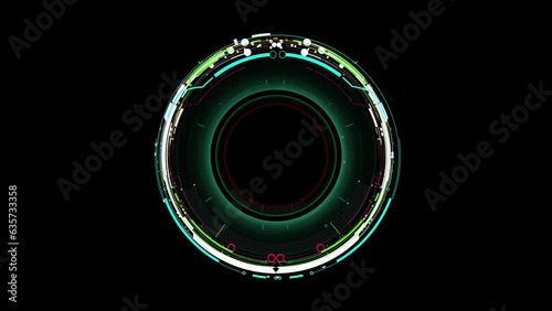 scifi abstract background with animation