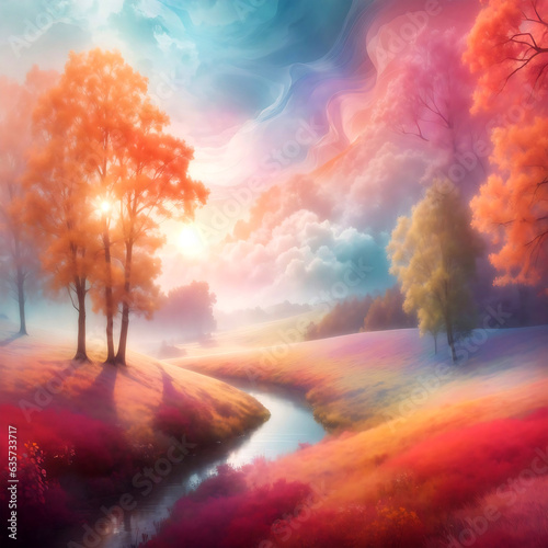 Abstract Background with waves