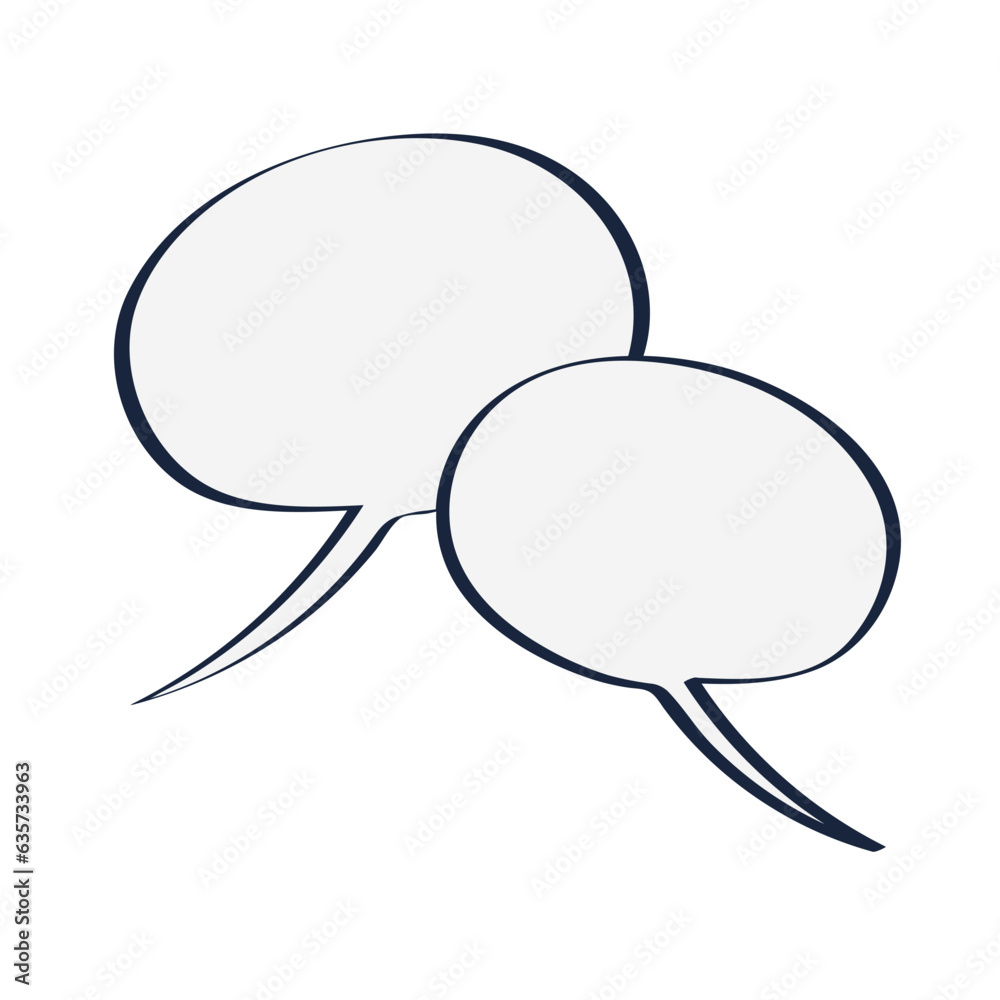 Speech bubble illustration Speech bubble illustration