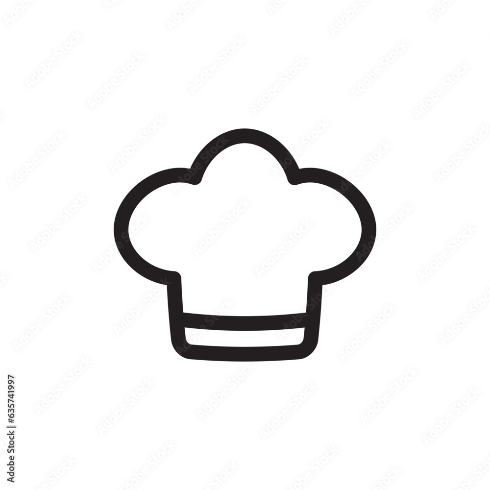 Chef cap vector icon. Chef hat flat sign design. Chef cooker hat symbol pictogram. UX UI icon Chef cap vector icon. Chef hat flat sign design. Chef cooker hat symbol pictogram. UX UI icon