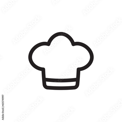 Chef cap vector icon. Chef hat flat sign design. Chef cooker hat symbol pictogram. UX UI icon