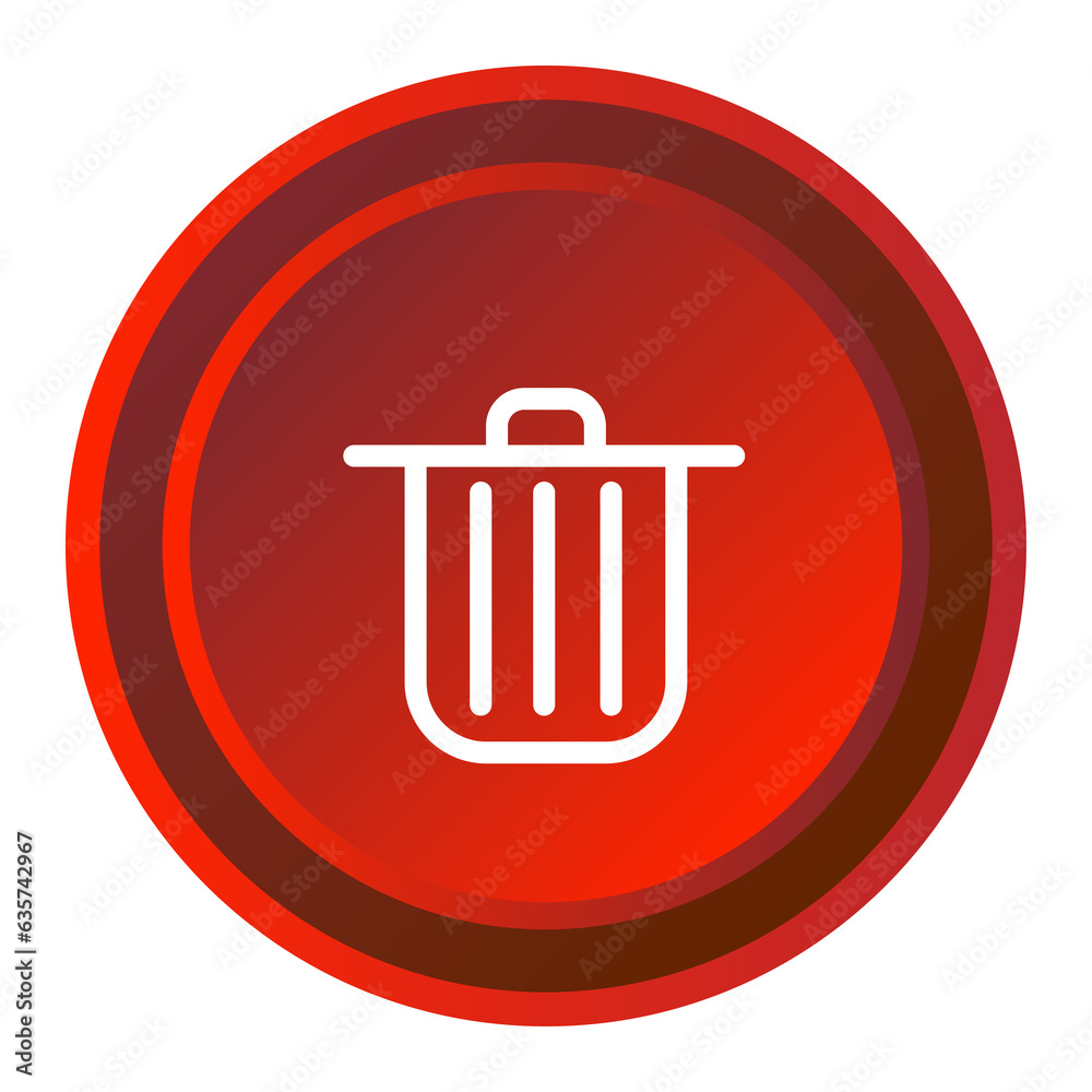Delete button symbol. Web button. vector Delete button symbol. Web button. vector