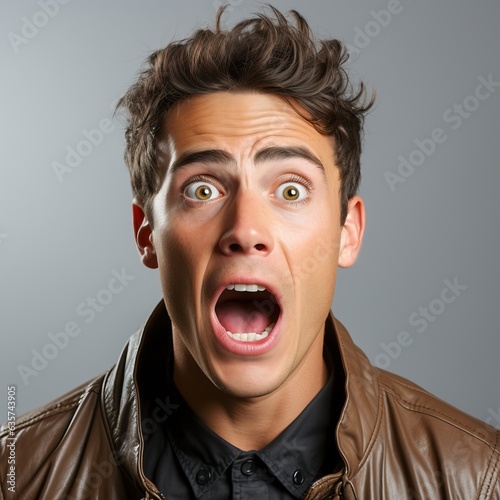 portrait of a man expressin...