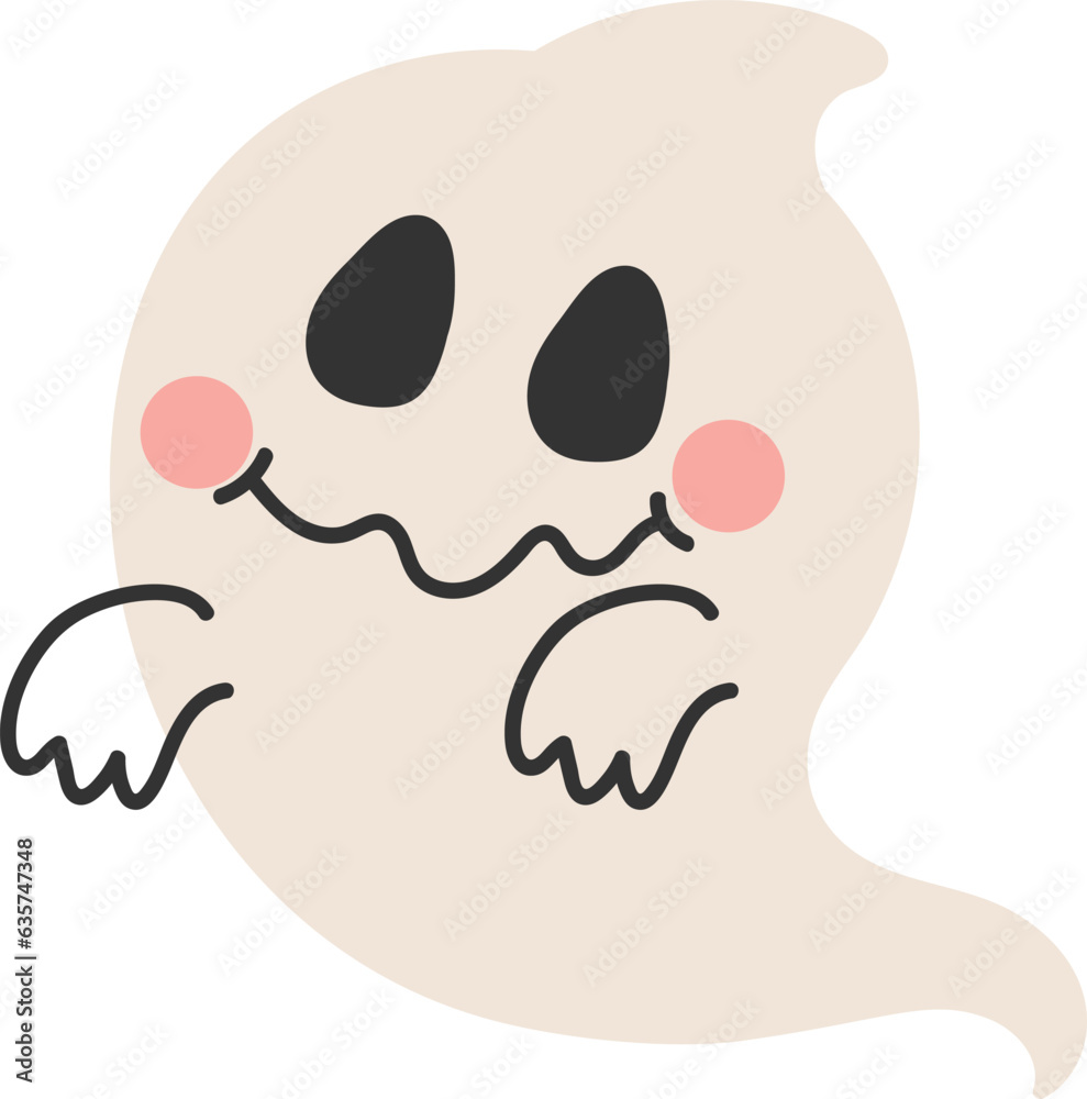 Spooky ghost spirit halloween illustration Spooky ghost spirit halloween illustration