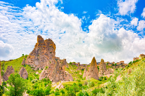 Cappadocia-the ancient Uchisar Castle fortress.