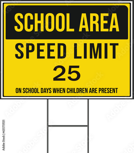 School area speed limit sign (ID: 635751131)