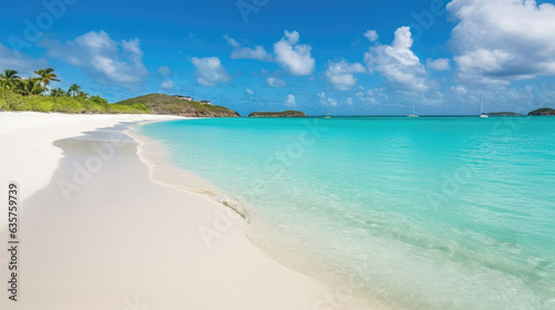 Empty paradise sand beach on tropical island © Robert Kneschke