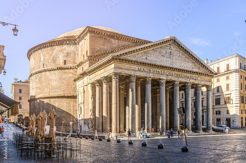 Fotografiet Agrippa's Pantheon on the Field of Mars in Rome