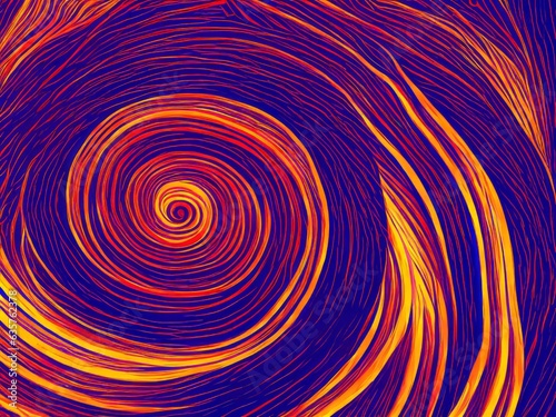 Hypnotic vortex of swirling colorsv