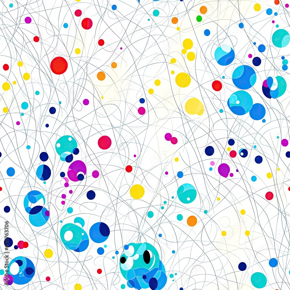 Abstract colored seamless pattern. AI generated. Abstract colored seamless pattern. AI generated.
