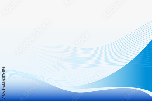 Blue curve abstract background 