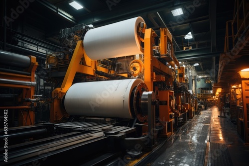Precision and Power: The Dance of Rolling Machines Crafting Paper at the Heart of the Mill