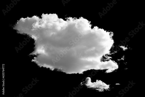 clouds isolated on a black background, isolated