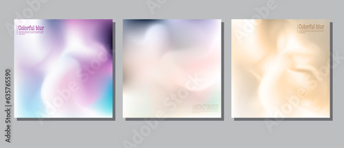 Colorful gradient. A set of templates for creative design. Layout of the cover, banner, brochure, poster, advertising, corporate design and interior paintings