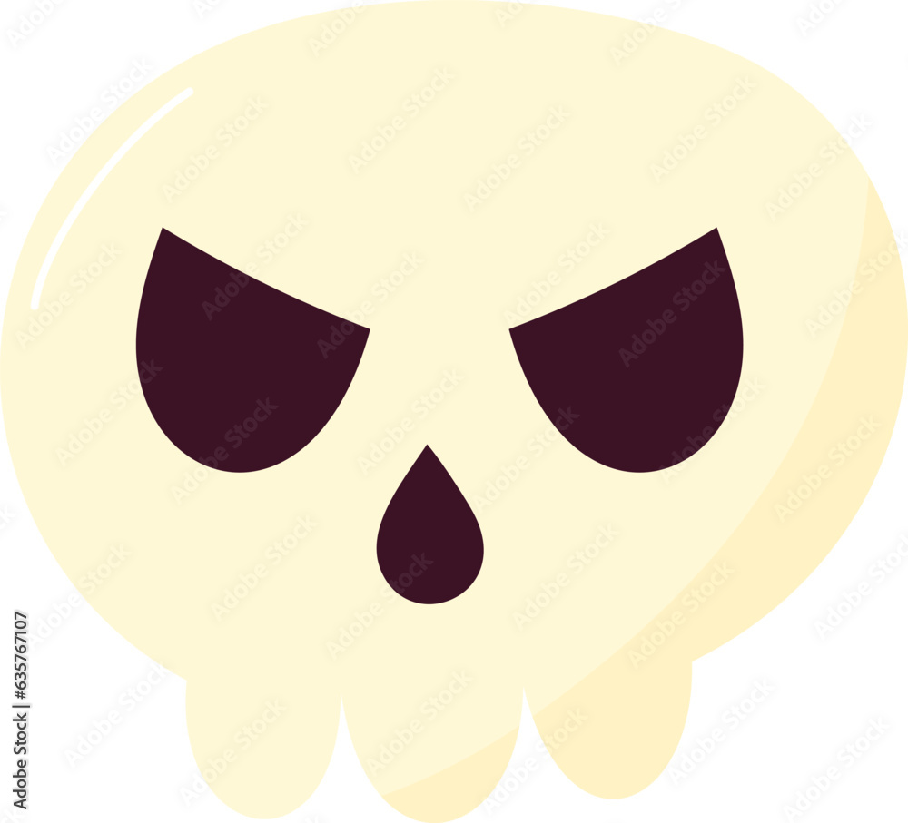 Spooky skull halloween illustration Spooky skull halloween illustration