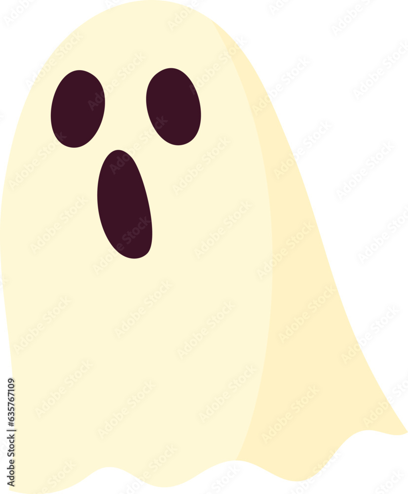 Fototapeta premium Spooky ghost spirit halloween illustration