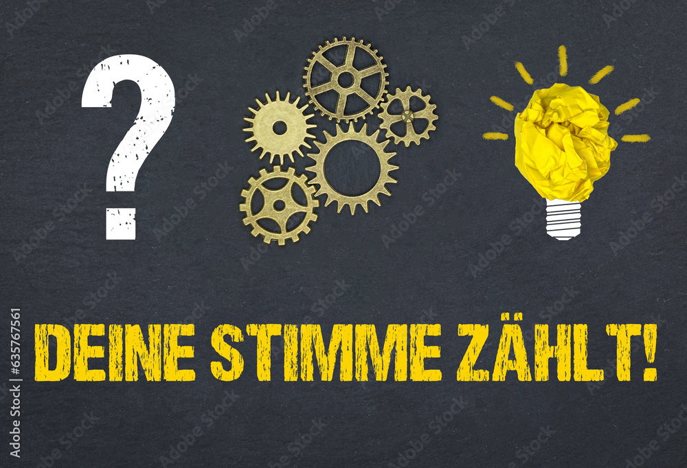 Obraz premium Deine Stimme zählt!