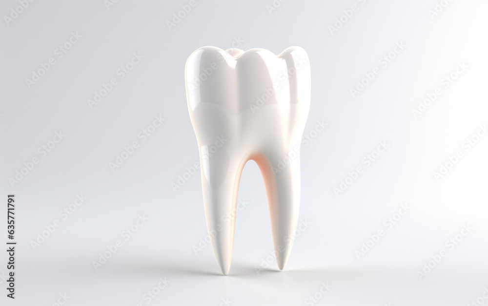 Toothpaste brush with a 3D design of white teeth in a white background Toothpaste brush with a 3D design of white teeth in a white background