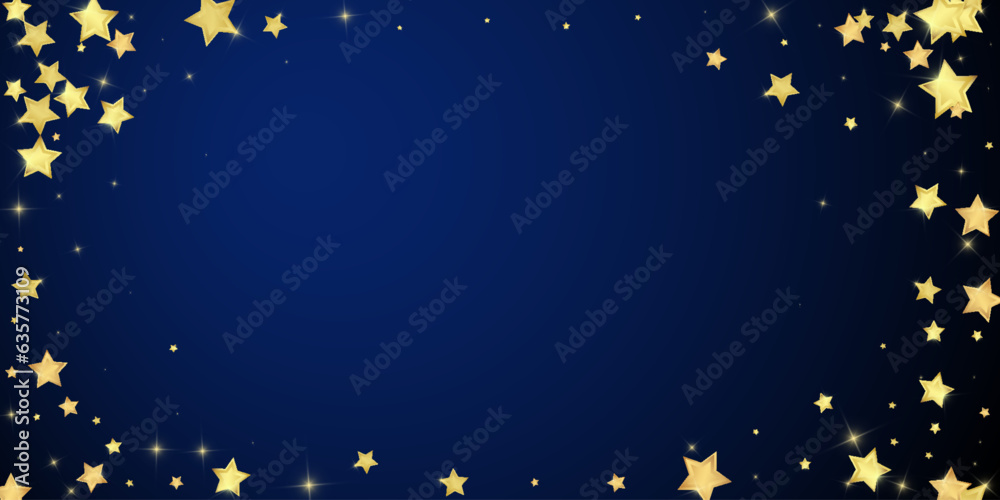 Magic stars vector overlay.  Gold stars scattered