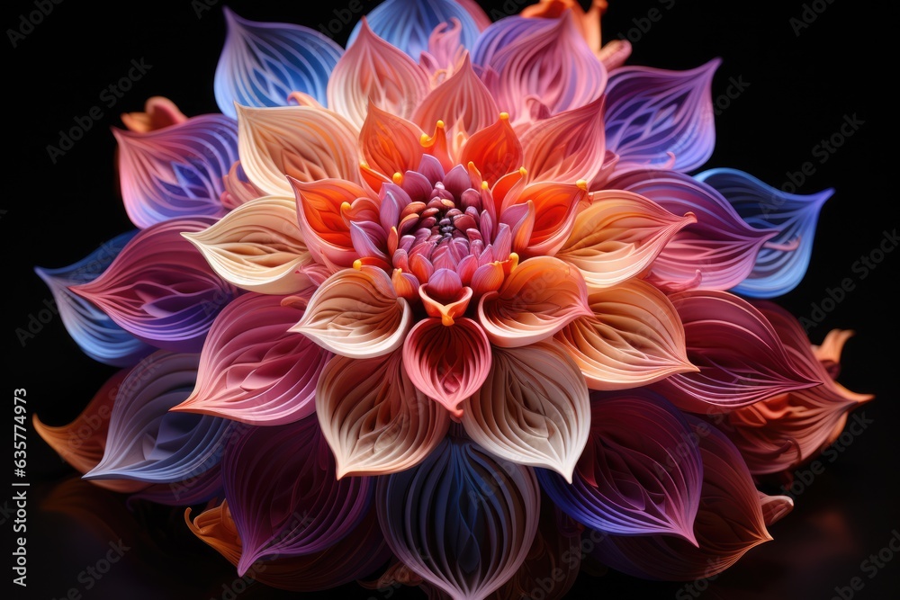 Kaleidoscopic Marvels Intricate symmetrical patterns - abstract background composition Kaleidoscopic Marvels Intricate symmetrical patterns - abstract background composition