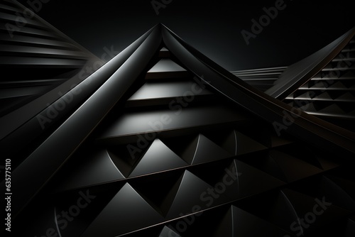 Monochrome Geometry Minimalistic abstract patterns - abstract background composition
