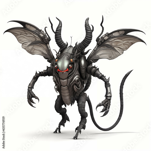 Insectlike Monster with hor...