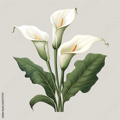A bouquet of Calla lilies.