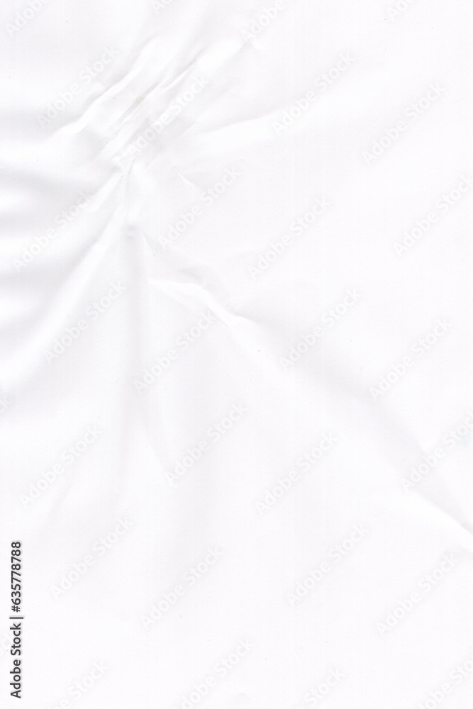 Fototapeta premium Crumpled white paper texture
