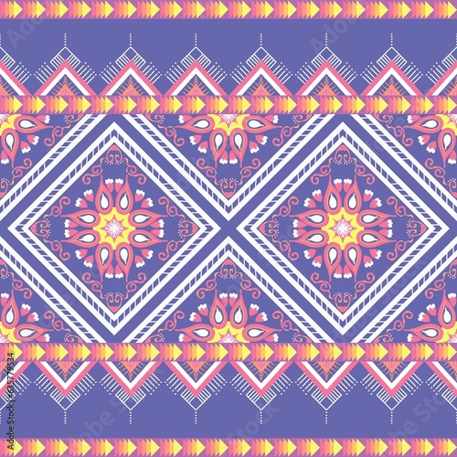 Abstract Ethnic Geometric Pattern Desing for Background or Wallpaper.